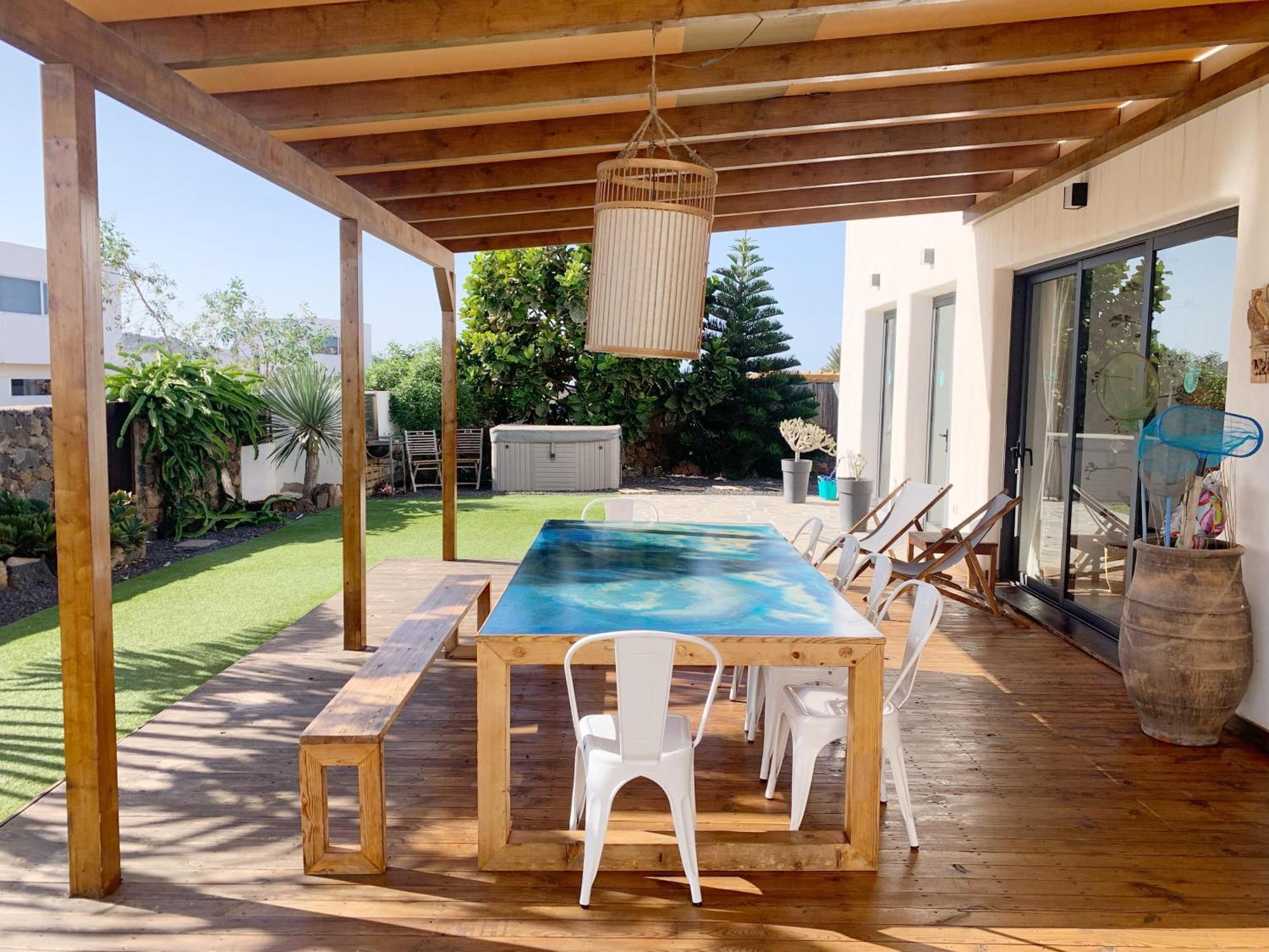 Agua Guesthouse Lajares Villa Con Jacuzzi 外观 照片